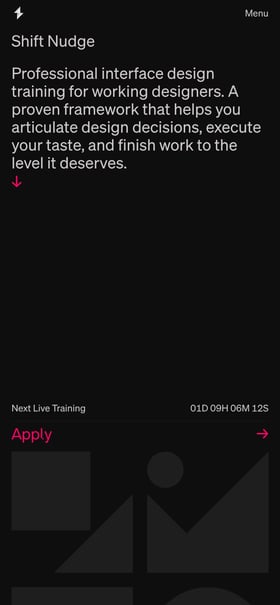 Shift Nudge Mobile Preview