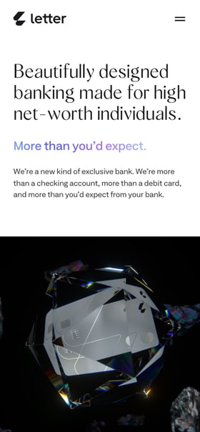 Letter Mobile Preview