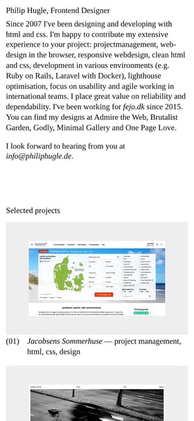 Philip Hugle Mobile Preview