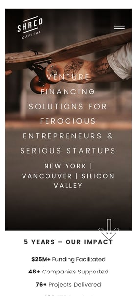 Shred Capital Mobile Preview