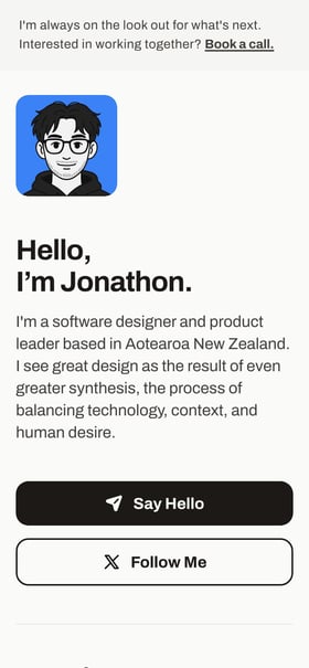 Jonathon Toon Mobile Preview