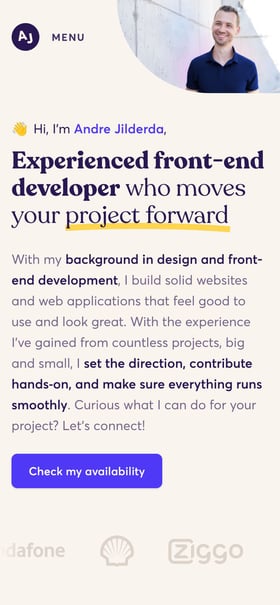 Andre Jilderda Mobile Preview