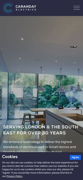 Caranday Electrics Mobile Preview