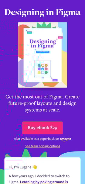 ‘Designing in Figma’ Book Mobile Preview