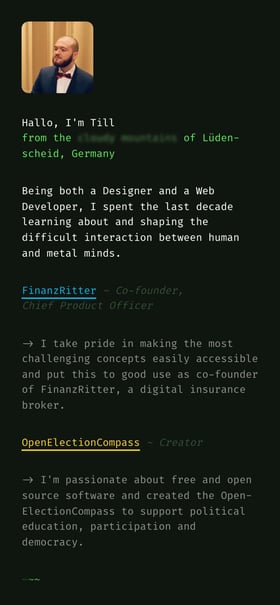 Till Sanders Mobile Preview
