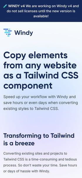 Windy Mobile Preview