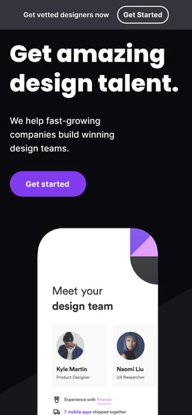 Turtle Talent Mobile Preview