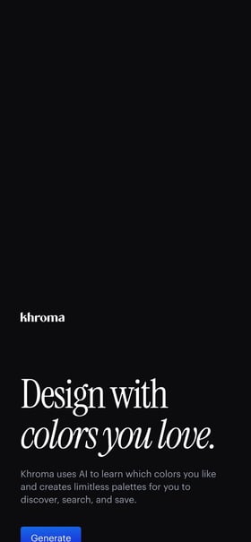 Khroma Mobile Preview