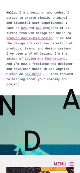 Andrew Couldwell Mobile Preview