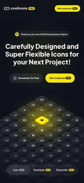coolicons Mobile Preview