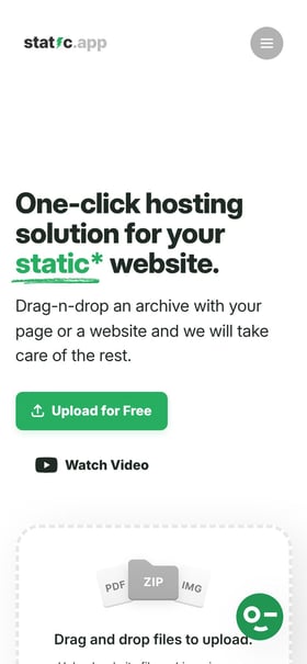 Static.app Mobile Preview