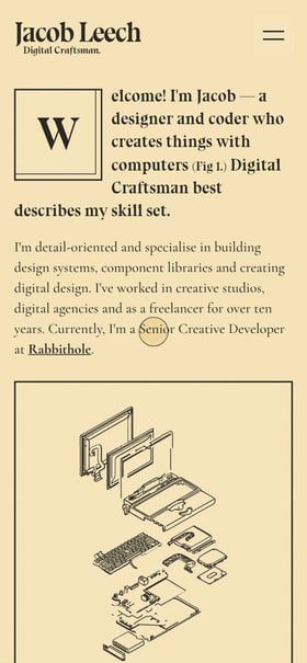 Jacob Leech Mobile Preview