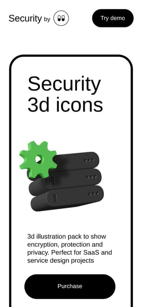 Security 3D Icons Mobile Preview