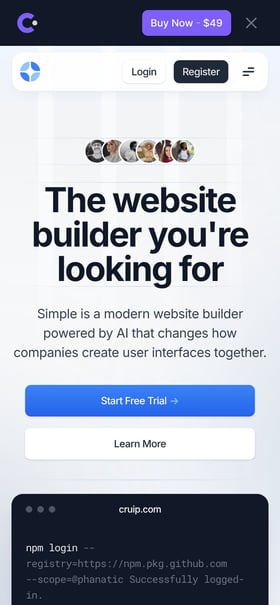 Surface Mobile Preview