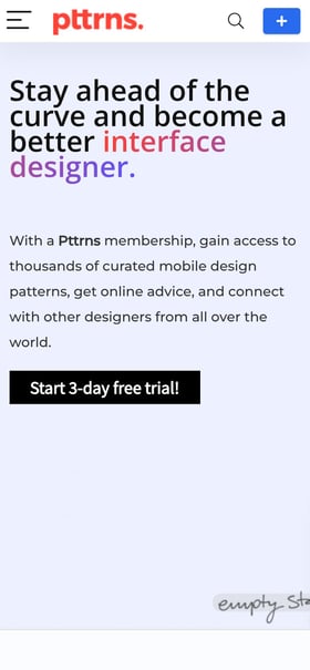 Pttrns Mobile Preview