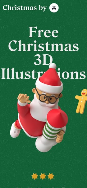 Christmas 3D Illustrations Mobile Preview