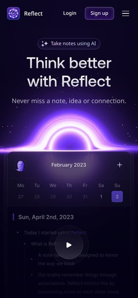 Reflect Mobile Preview