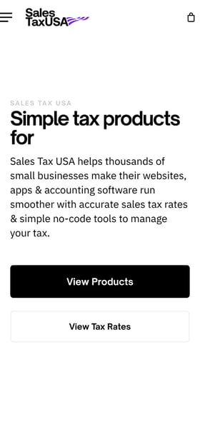 WooCommerce Sales Tax Mobile Preview