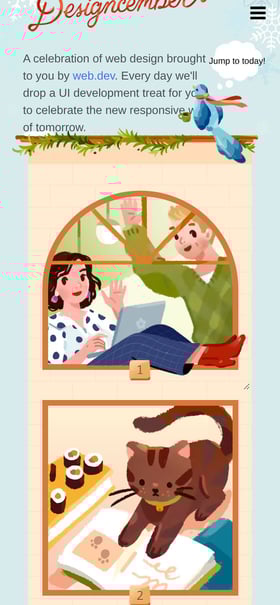 Designcember Mobile Preview