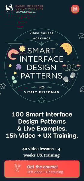 Smart Interface Design Patterns Mobile Preview