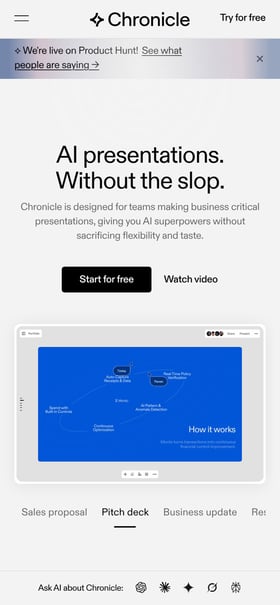 Chronicle Mobile Preview