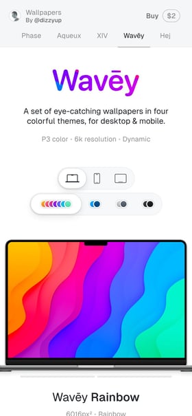 Wavēy Mobile Preview