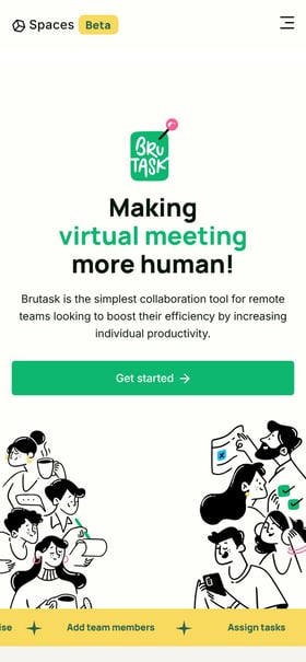 Spaces by Brutask Mobile Preview