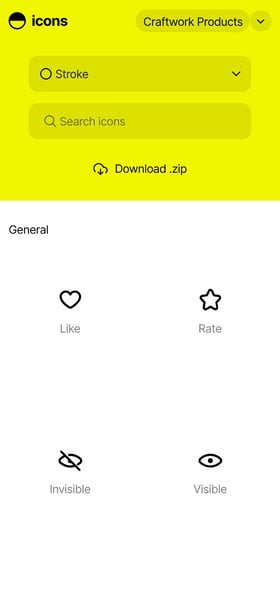 Icons by Craftwork Mobile Preview