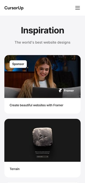 CursorUp Mobile Preview