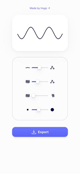 Sine Wave Generator Mobile Preview