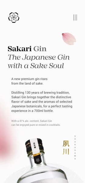 Sakari Gin Mobile Preview