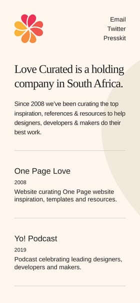 Love Curated Mobile Preview