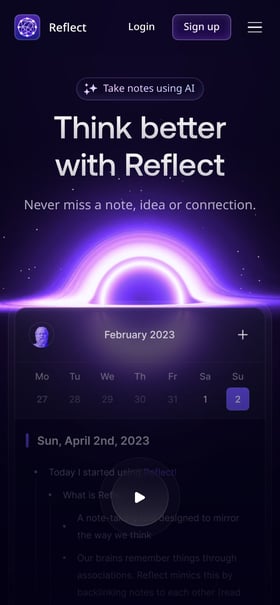 Reflect Mobile Preview