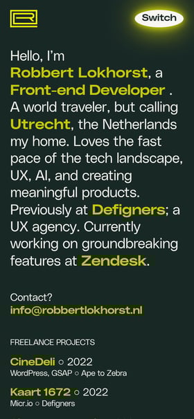 Robbert Lokhorst Mobile Preview