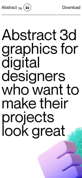 Abstract 3D Graphics Mobile Preview