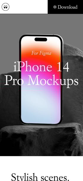 iPhone 14 Pro Mockups Mobile Preview