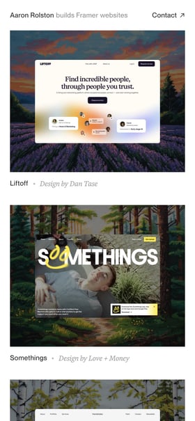 Aaron Rolston Mobile Preview