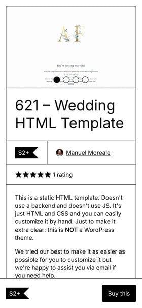 621 Wedding Mobile Preview