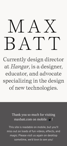 Max Batt Mobile Preview