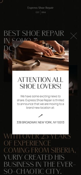 Express Shoe Repair Mobile Preview