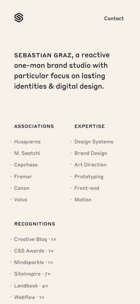 Sebastian Graz Mobile Preview