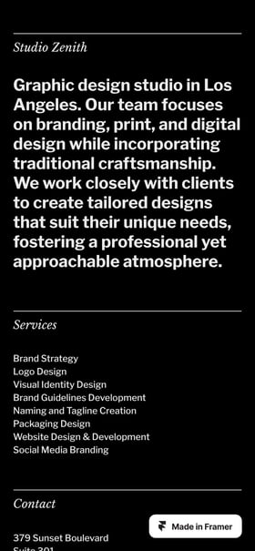 Zenith Mobile Preview