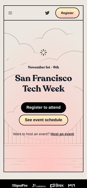 SF Tech Week 2022 Mobile Preview