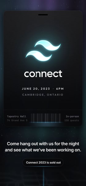 Tailwind Connect 2023 Mobile Preview