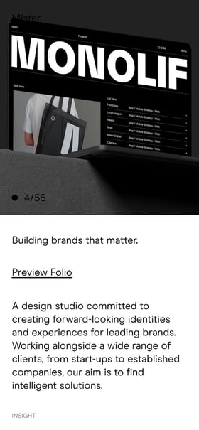 Mister Studio Mobile Preview