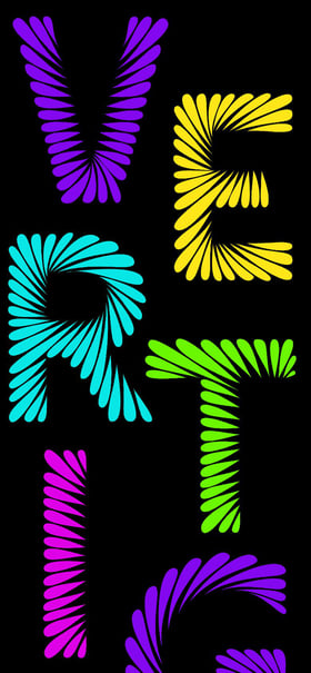 Vertigo Typeface Mobile Preview