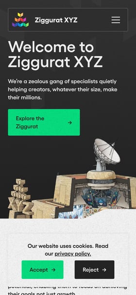 Ziggurat XYZ Mobile Preview