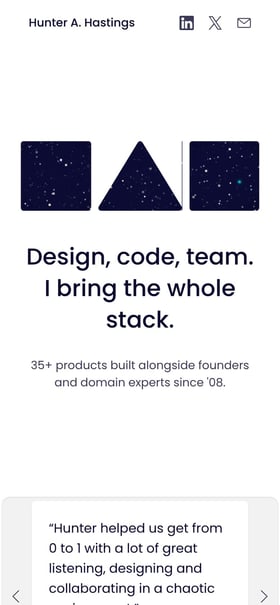 Hunter Hastings Mobile Preview