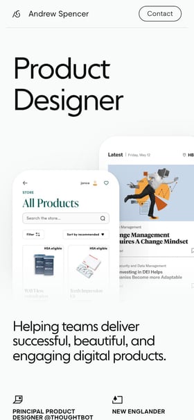 Andrew Spencer Mobile Preview