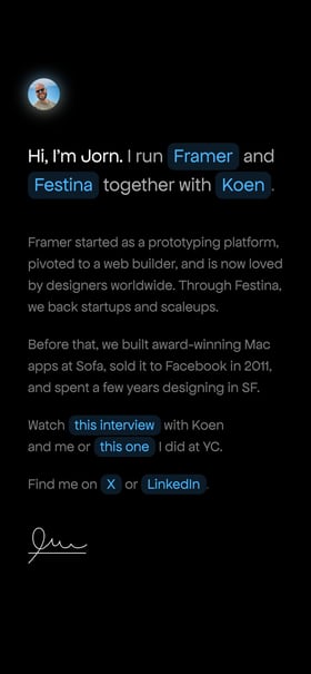 Jorn van Dijk Mobile Preview